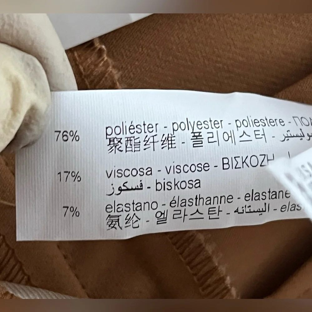 NWT ZARA High Waisted Trousers Belted Pants Blogger Favorite Size S - Picture 9 of 13